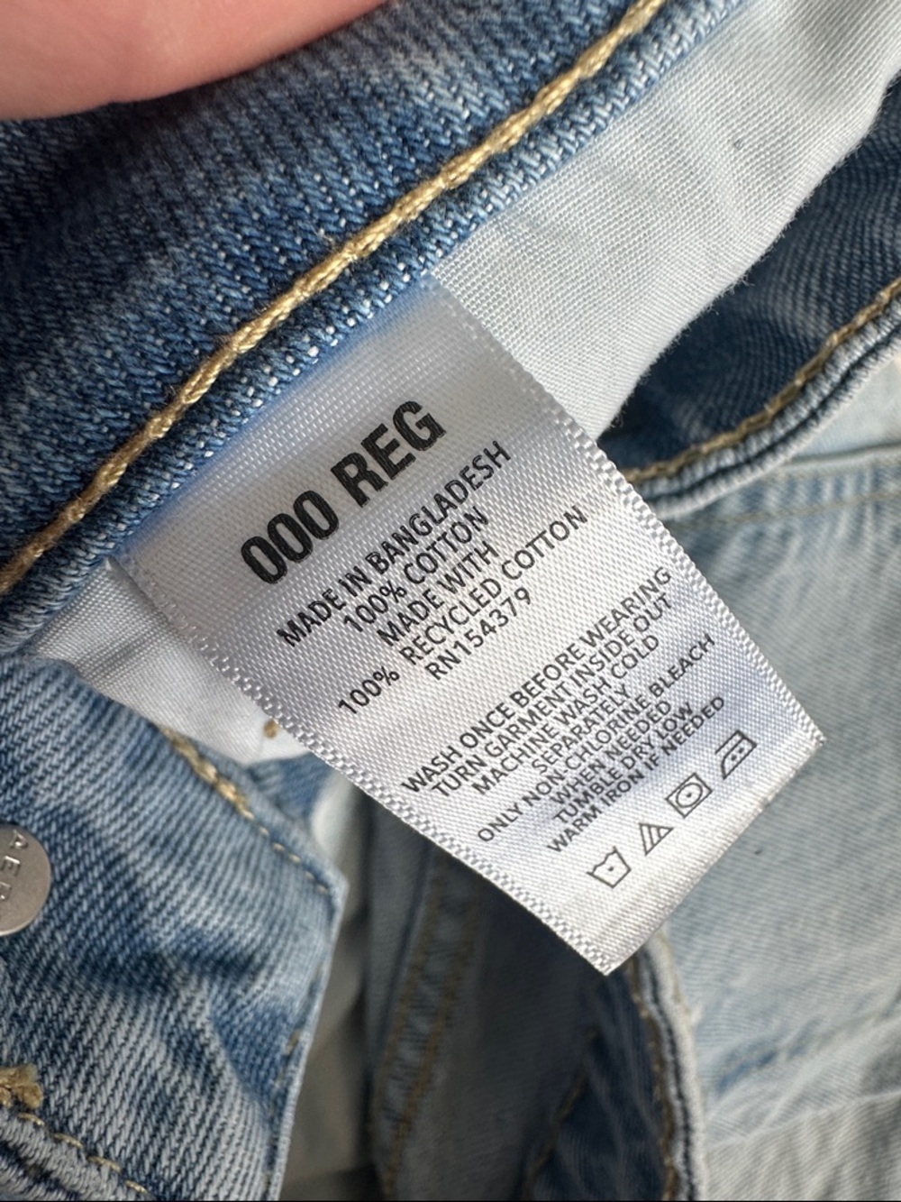 Aeropostale Aero Low Rise Baggy Thrashed Light Wash Jeans 000 Grunge Distressed - Picture 6 of 8